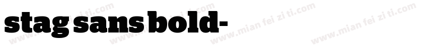 stag sans bold字体转换